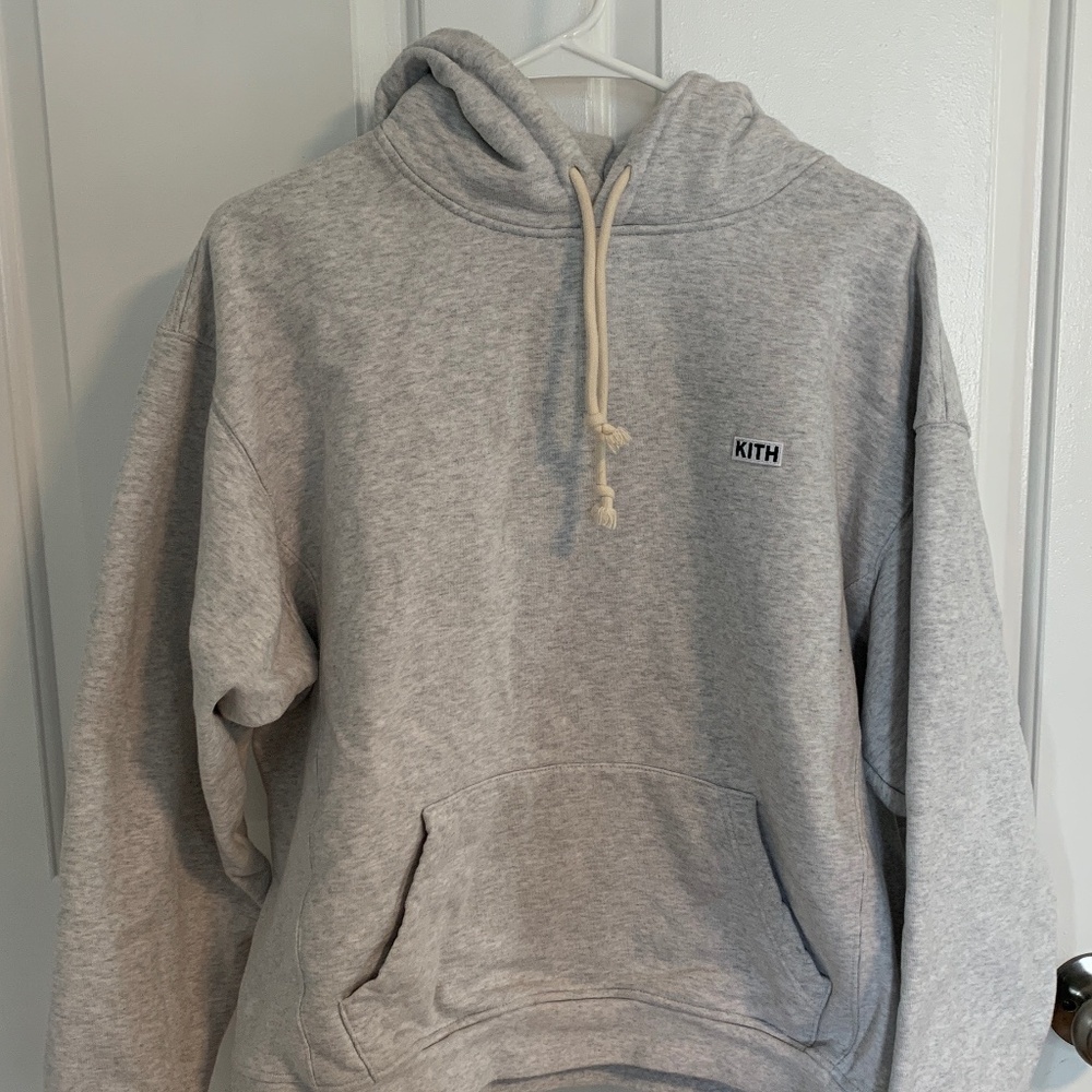 Kith Grey Cotton Heavyweight Hoodie, L